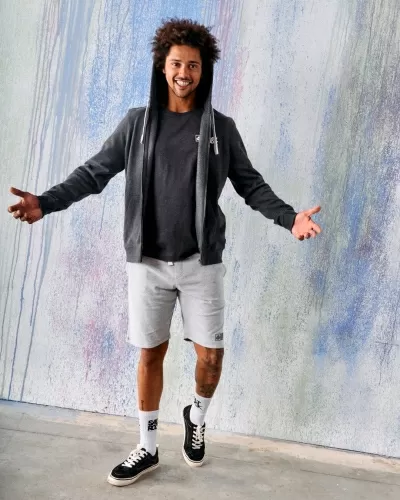 Суитшърт с качулка Saltrock Saltrock Original в тъмносиво