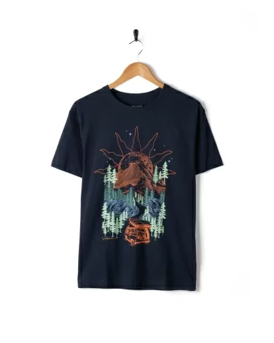 Дамска широка тениска с къс ръкав Saltrock Open Road в синьо