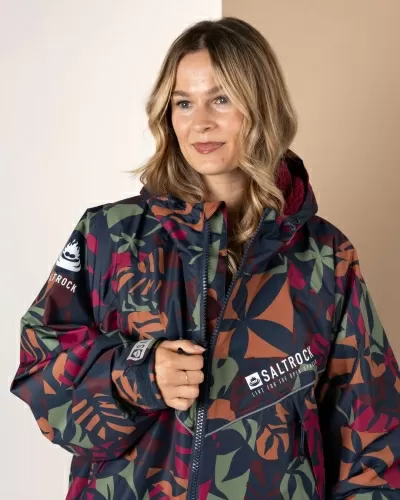 Водоустойчиво унисекс пончо яке роба Saltrock Balance Four Seasons в синьо/черно