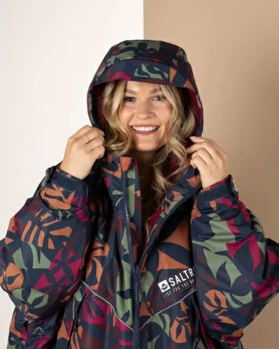 Водоустойчиво унисекс пончо яке роба Saltrock Balance Four Seasons в синьо/черно