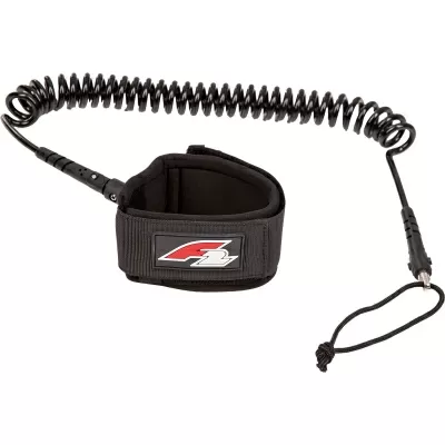Лиш за стендъп падъл борд F2 Coil Leash черен