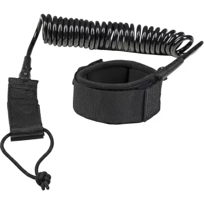Лиш за стендъп падъл борд F2 Coil Leash черен