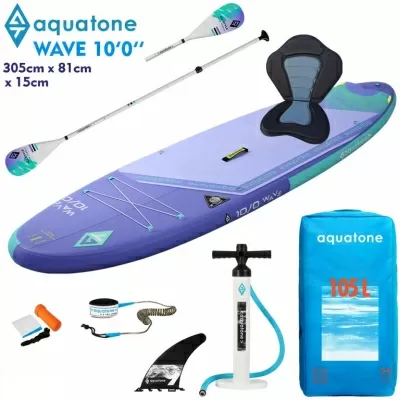 Стендъп падъл борд Aquatone Wave 10'0" каяк комплект