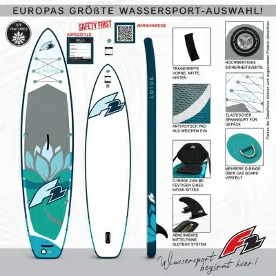 Стендъп падъл борд F2 Lotus 10'2" Multiset SUP син