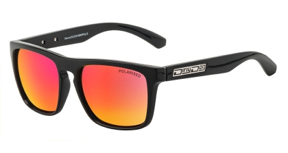 Monza - Black-Grey|Red Fusion Mirror Polarised Sunglasses