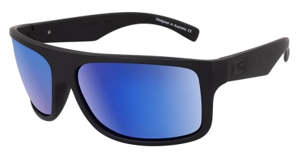 Anvil - SatinBlack-Grey|Blue Mirror Polarised Sunglasses