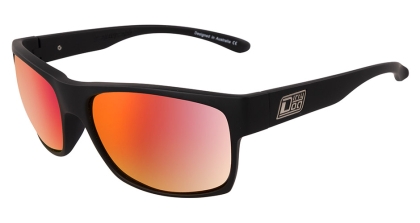 Furnace Sunglasses - SatinBlack-Grey|Red Fusion Mirror Polarised