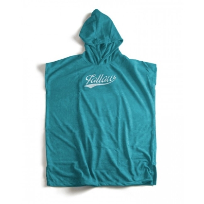 Follow Hooded Towelie Poncho - Teal