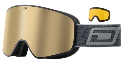 Goggle Mutant Legacy 0.5-Matte Black-Brown|Gold Mirror & Yellow