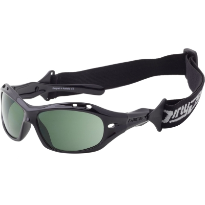 Wetglass Curl II Floating-Black-Green Polarised Sunglasses