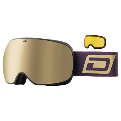Dirty Dog Goggle Mutant Prophecy - Black-Brown|Gold Mirror & Yellow
