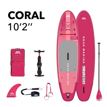 Стендъп падъл борд Aqua Marina Coral 10’2″ Raspberry 2023