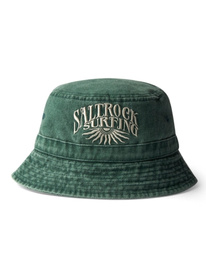 Saltrock Sunburst Bucket Hat Green