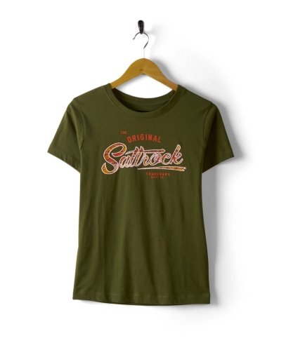 Saltrock Aztec Trademark Womens Recycled T-Shirt Green 