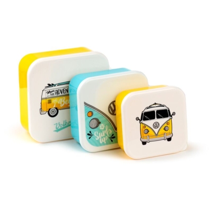 Set of 3 Lunch Box M/L/XL Volkswagen VW T1 Camper Bus Surf