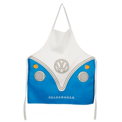 Cotton Apron Volkswagen VW T1 Camper Bus Blue