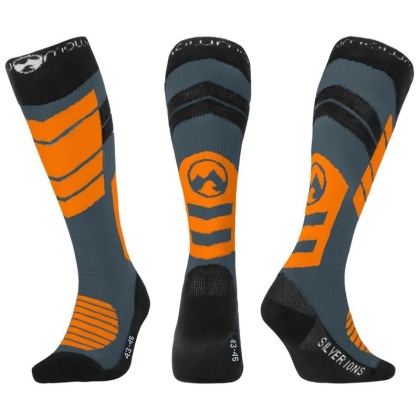 MowMow Ibex Snow Socks Cotton With Silver Ions Size 43-46 Orange