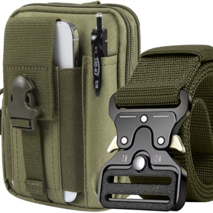 Tactical Waist Bag + Belt Green