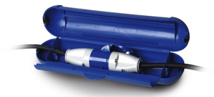 CEE Safebox Cable Safe with Rubber Seal and Lock Blue