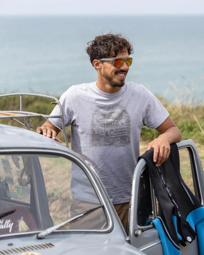 Saltrock Axle Herren T-Shirt mit kurzen Ärmeln Grau