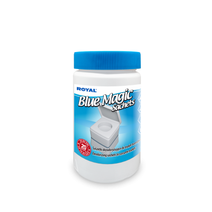 Royal Blue Magic Beutel - Toilettendeodorant Beutel Glas Lavendelduft 1 Beutel für 40 L
