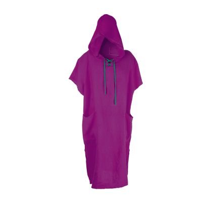 Colour Monk Shaman Linen Changing Poncho Lilac Orchid