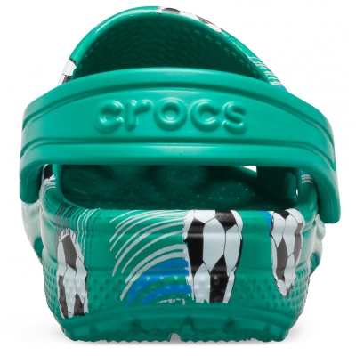 Детски чехли Crocs Classic Sports Ball Deep Green