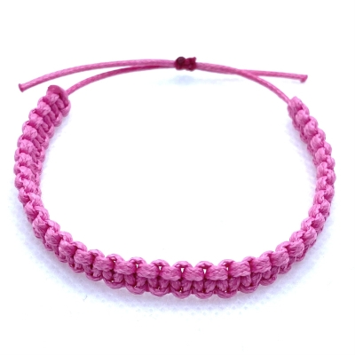Ръчно изработена дамска гривна Happy Knots в розово