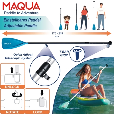 Maqua Flowers 10'8" Inflatable Stand Up Paddle Board