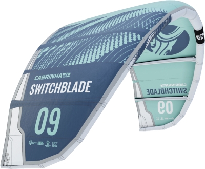 Кайт Cabrinha Switchblade 2022 C4 синьозелено/синьо