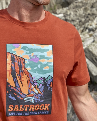 Тениска Saltrock Cliffs в оранжево