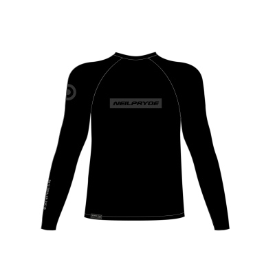 Мъжка блуза за сърф с UV защита NeilPryde Rise с дълъг ръкав в черно