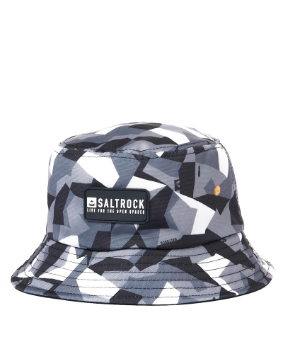 Saltrock Camo Core Bucket Hat Dark Grey 