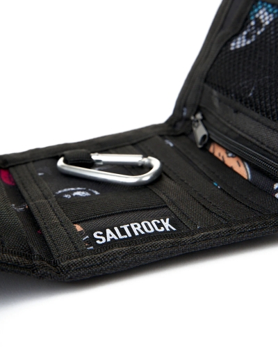 Saltrock Poolside Tri Fold Wallet Black 
