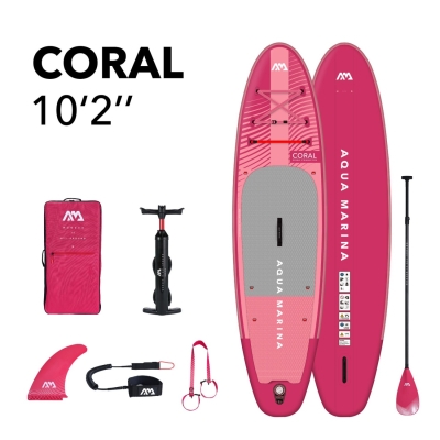 Aqua Marina Coral 10’2″ SUP Raspberry 2023