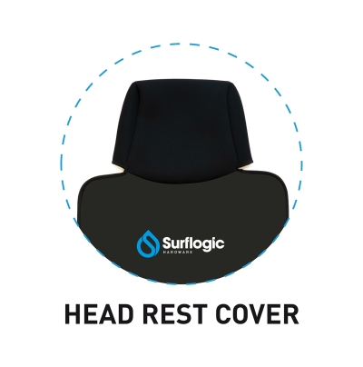 Предпазен и неормокаем неопренов калъф за седалка за кола Surflogic единичен в черно