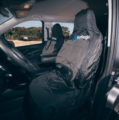 Предпазен и неормокаем калъф за седалка за кола Surflogic единичен в черно