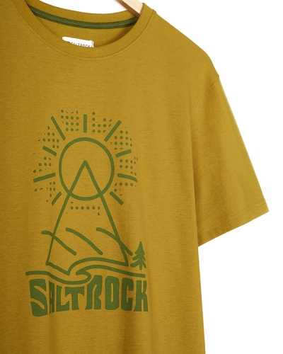Тениска Saltrock Geo Peak в жълто