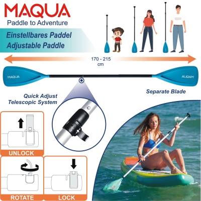 Maqua Tiles Kayak Kit 10'8" Inflatable Stand Up Paddle Board