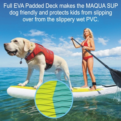 Maqua Rocket Kayak Set 10’8” Inflatable Stand Up Paddle Board
