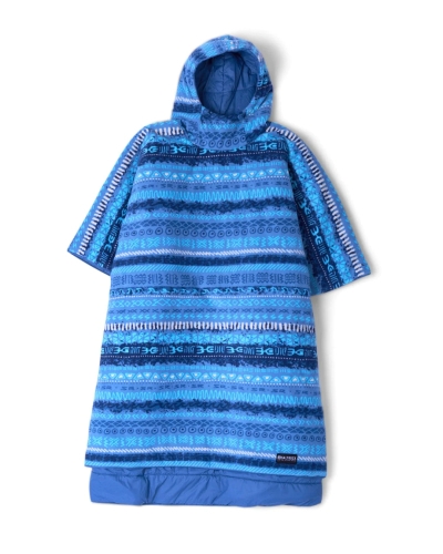 Saltrock Marks Unisex Recycled Reversible Poncho Blue