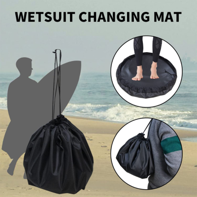 Постелка за преобличане за сърф и чанта за съхранение на неопрен