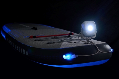 Стендъп падъл борд Aqua Marina Glow All-around iSUP със система за околна светлина 3,15 м/15 см