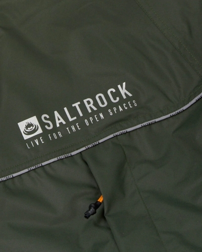 Водоустойчиво унисекс пончо яке Saltrock Recycled Four Seasons в зелено/ацтек