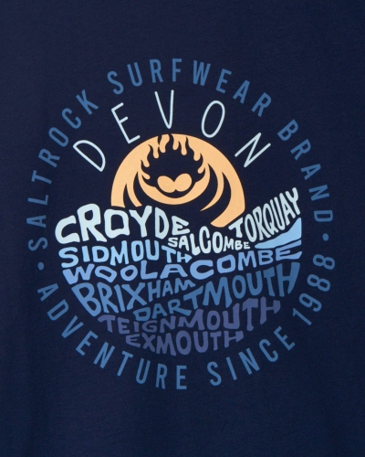 Тениска Saltrock Layers Devon в синьо