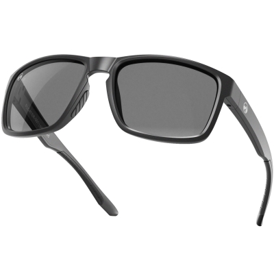 Непотъващи слънчеви очила MowMow Floater - 001 с матова черна рамка и черни стъкла