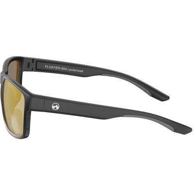 MowMow Floater - 004 Sunglasses Matte Black Frame | Amber Lens