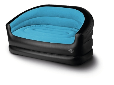 Надуваем диван за къмпинг Relax Double Camp4 145x78x65см черно/ледено синьо