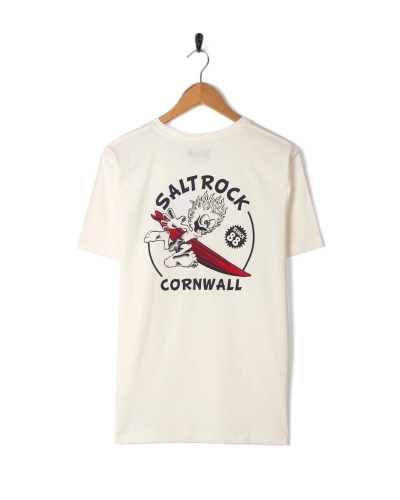 Тениска Saltrock Wave Rider Cornwall в бяло