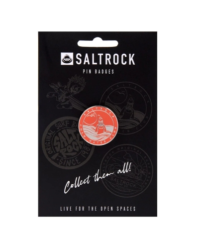 Saltrock Cold Water Club Pin Badge Orange 